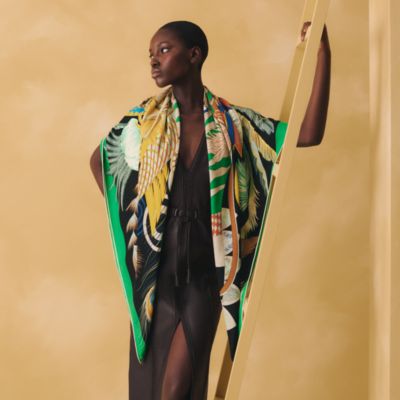 Green - Cashmere shawls and stoles | Hermès Mainland China